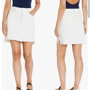 Lucky Brand Ivory Denim Skirt